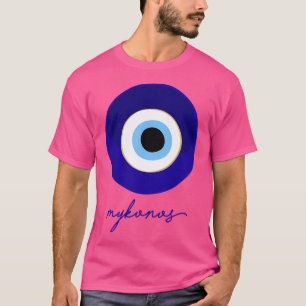 Mykonos - Griekenland Mati Edition Blauw Wit. T-shirt