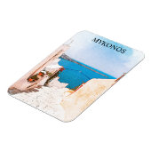 Mykonos Griekenland Ocean Uitzicht Reizen Magneet (Linkerzijde)