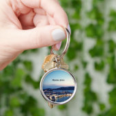 Mykonos, Griekenland panorama Sleutelhanger (Hand)