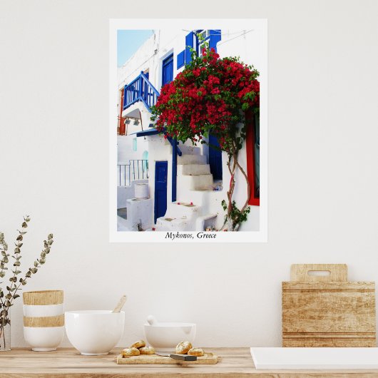 Mykonos, Griekenland POSTER (Keuken)