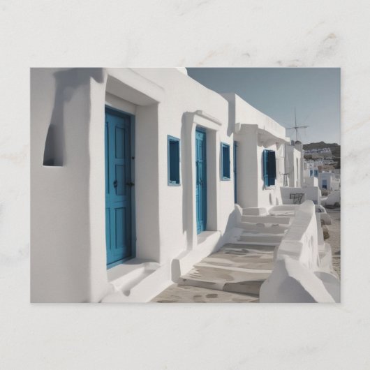 Mykonos Griekenland Reis Briefkaart (Voorkant)