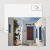 Mykonos Griekenland Reis Briefkaart (Voorkant / Achterkant)