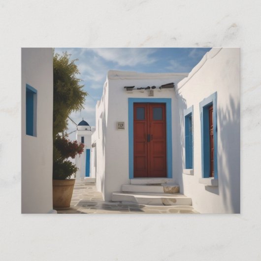 Mykonos Griekenland Reis Briefkaart (Voorkant)
