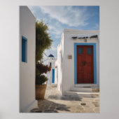Mykonos Griekenland Reis Briefkaart Poster (Voorkant)
