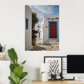 Mykonos Griekenland Reis Briefkaart Poster (Thuiskantoor)