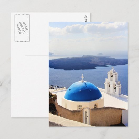 Mykonos Griekenland Reis Europe Toerisme Santorini Briefkaart (Voorkant / Achterkant)