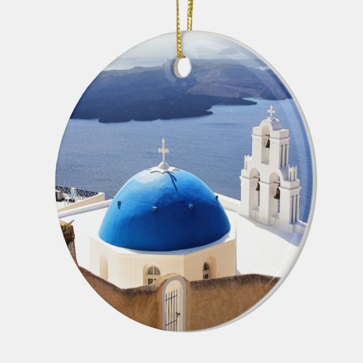 Mykonos Griekenland Reis Europe Toerisme Santorini Keramisch Ornament (Links)
