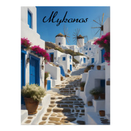 Mykonos Griekenland Reisposter Perfect Poster