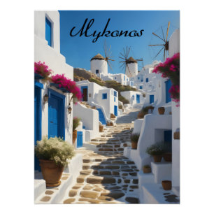 Mykonos Griekenland Reisposter Perfect Poster