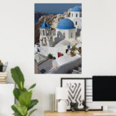 Mykonos Griekenland Reisposter Poster (Thuiskantoor)