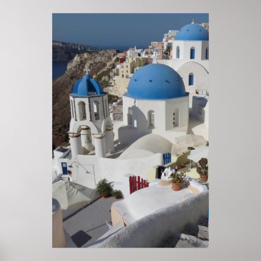 Mykonos Griekenland Reisposter Poster (Voorkant)