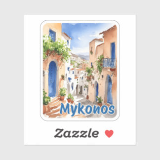 Mykonos Griekenland Reissticker Sticker