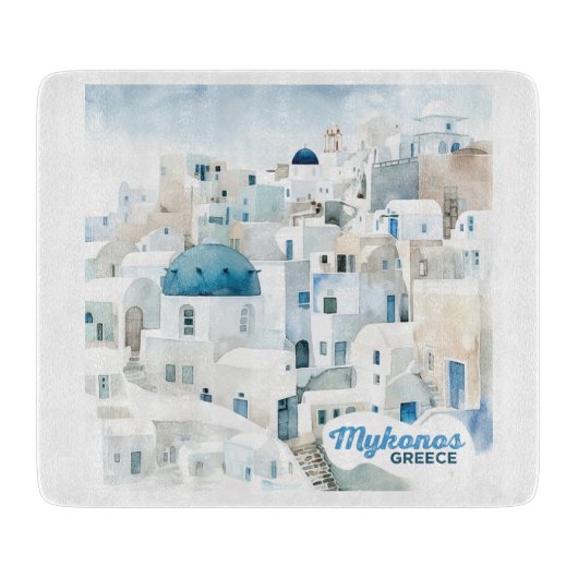 Mykonos Griekenland Snijplank (Voorkant)