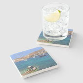 Mykonos, Griekenland Stone Onderzetter (Zijkant)