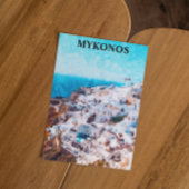 Mykonos Griekenland Waterverf schilderij Briefkaart