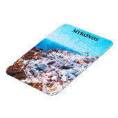 Mykonos Griekenland Waterverf schilderij Magneet (Linkerzijde)
