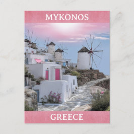 Mykonos Griekenland Windmolen Griekse Eilanden Rei Briefkaart