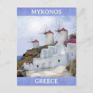 Mykonos Griekenland Windmolen Griekse Eilanden Rei Briefkaart
