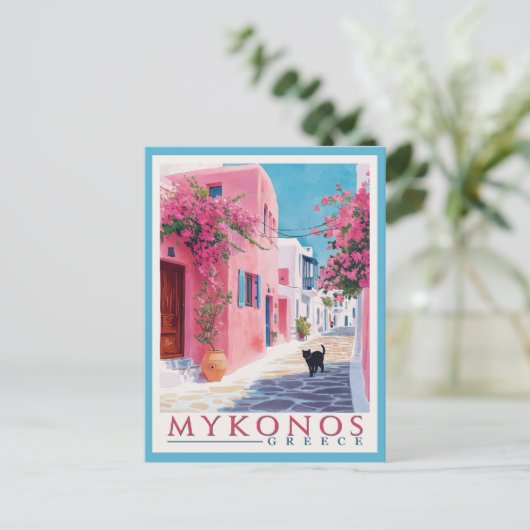  Mykonos, Grieks Briefkaart (Staand voorkant)