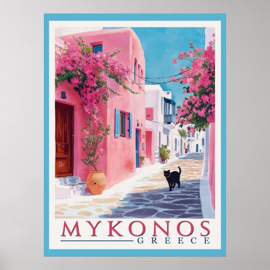 Mykonos, Grieks Poster (Voorkant)