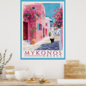 Mykonos, Grieks Poster (Keuken)