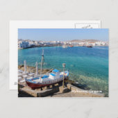 Mykonos Harbour, Griekenland Briefkaart (Voorkant / Achterkant)