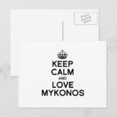 MYKONOS HOUD KALM - PNG.nl Briefkaart (Voorkant / Achterkant)