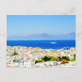 Mykonos in het centrum. briefkaart
