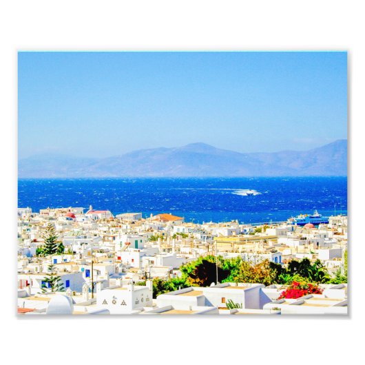 Mykonos Island Foto Afdruk (Voorkant)