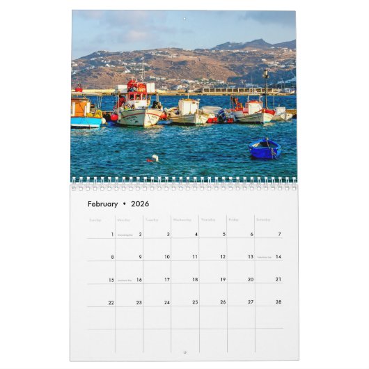 Mykonos Kalender (Feb 2026)