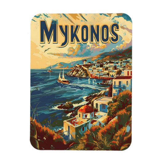 Mykonos  magneet (Verticaal)