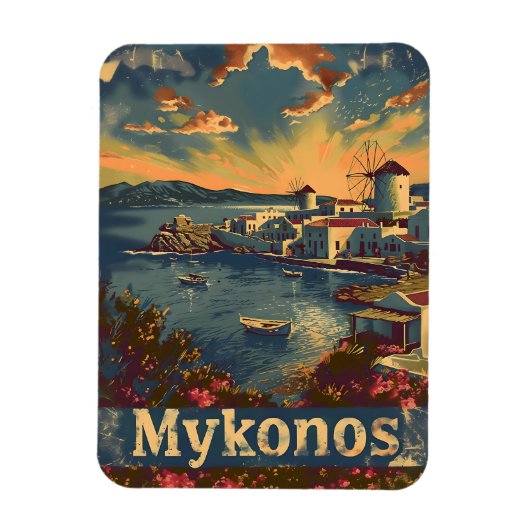 Mykonos  magneet (Verticaal)