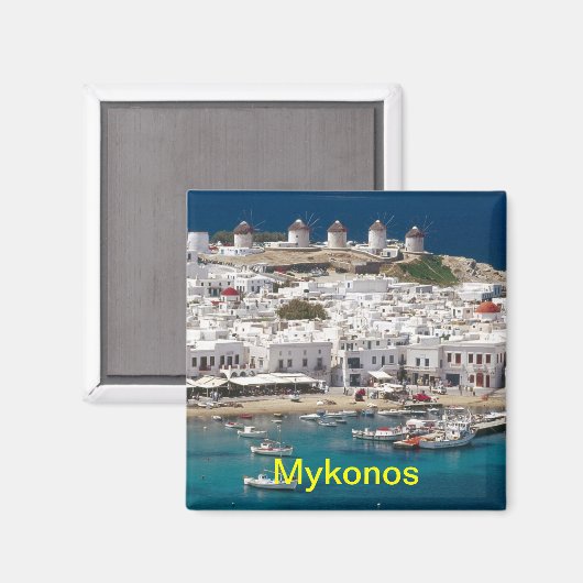 Mykonos magneet (Voorkant / Achterkant)