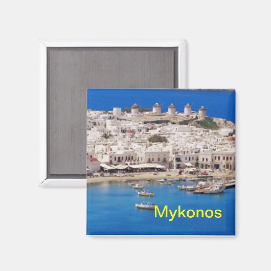 Mykonos magneet (Voorkant / Achterkant)