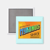 MYKONOS MAGNEET (Voorkant / Achterkant)