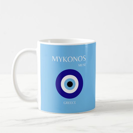 Mykonos Muse, blauw Koffiemok (Links)