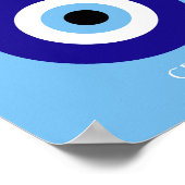 Mykonos Muse, blauw Poster (Hoek)