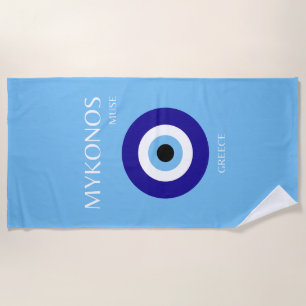 Mykonos Muse, blauw Strandlaken