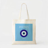 Mykonos Muse, blauw Tote Bag (Voorkant)