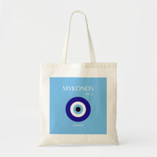 Mykonos Muse, blauw Tote Bag