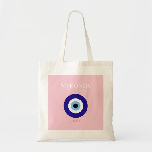 Mykonos Muse, Mykonos, Roze Tote Bag (Voorkant)