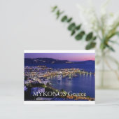 mykonos_night briefkaart (Staand voorkant)