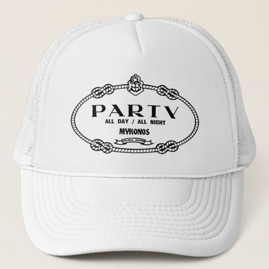 MYKONOS PARTY TRUCKER PET (Voorkant)