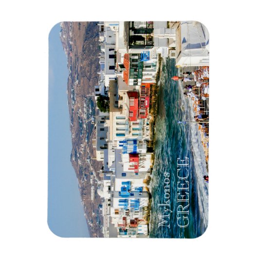 Mykonos Photo Magnet Magneet (Verticaal)