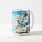 Mykonos-sip in stijl met een vleugje Griekse charm Koffiemok (Voorkant rechts)