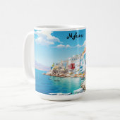 Mykonos-sip in stijl met een vleugje Griekse charm Koffiemok (Voorkant links)