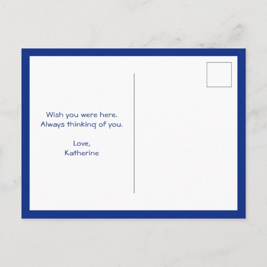 Mykonos Stad Griekenland Reizen Tekening Briefkaar Briefkaart (Achterkant)