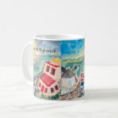 Mykonos Sunset cup Koffiemok (Voorkant links)