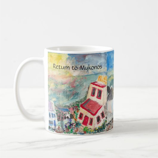 Mykonos Sunset cup Koffiemok (Links)