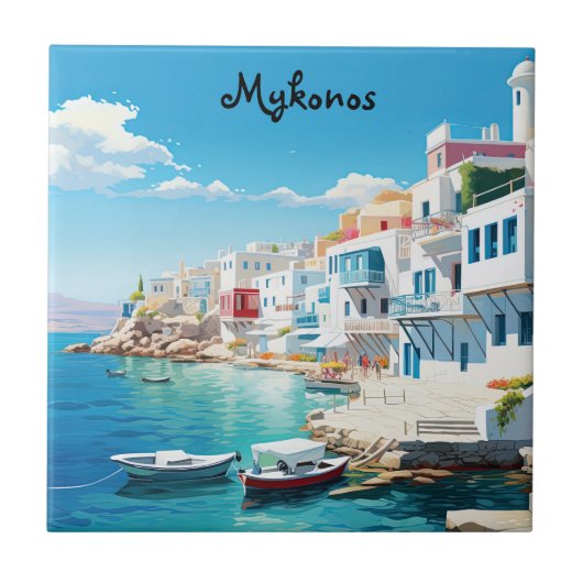 Mykonos Tegeltje (Voorkant)